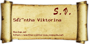 Sántha Viktorina névjegykártya